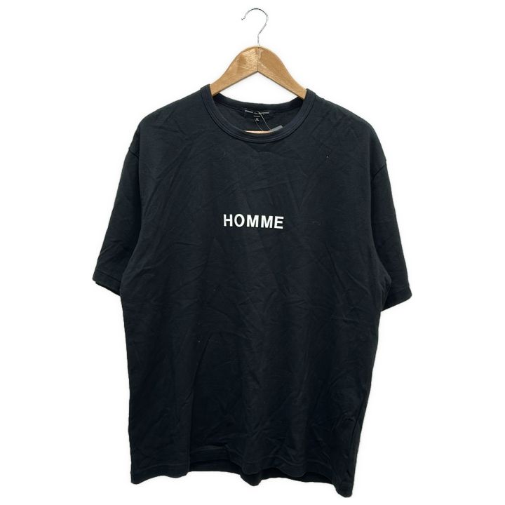 COMME des GARCONS HOMME (コムデギャルソンオム) ロゴカットソー HM-T103 ブラック XL