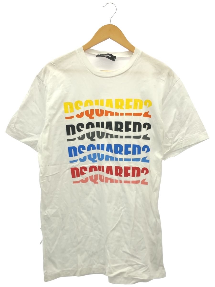 DSQUARED2 (ディースクエアード) COLOR WAVE COOL T-SHIRT S74GD1092 ホワイト XL