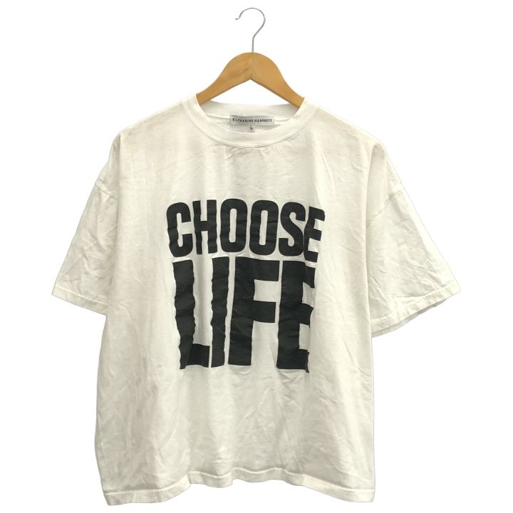 KATHARINE HAMNETT (キャサリンハムネット) SLOGAN BIG TEE TKH-T01 ホワイト L