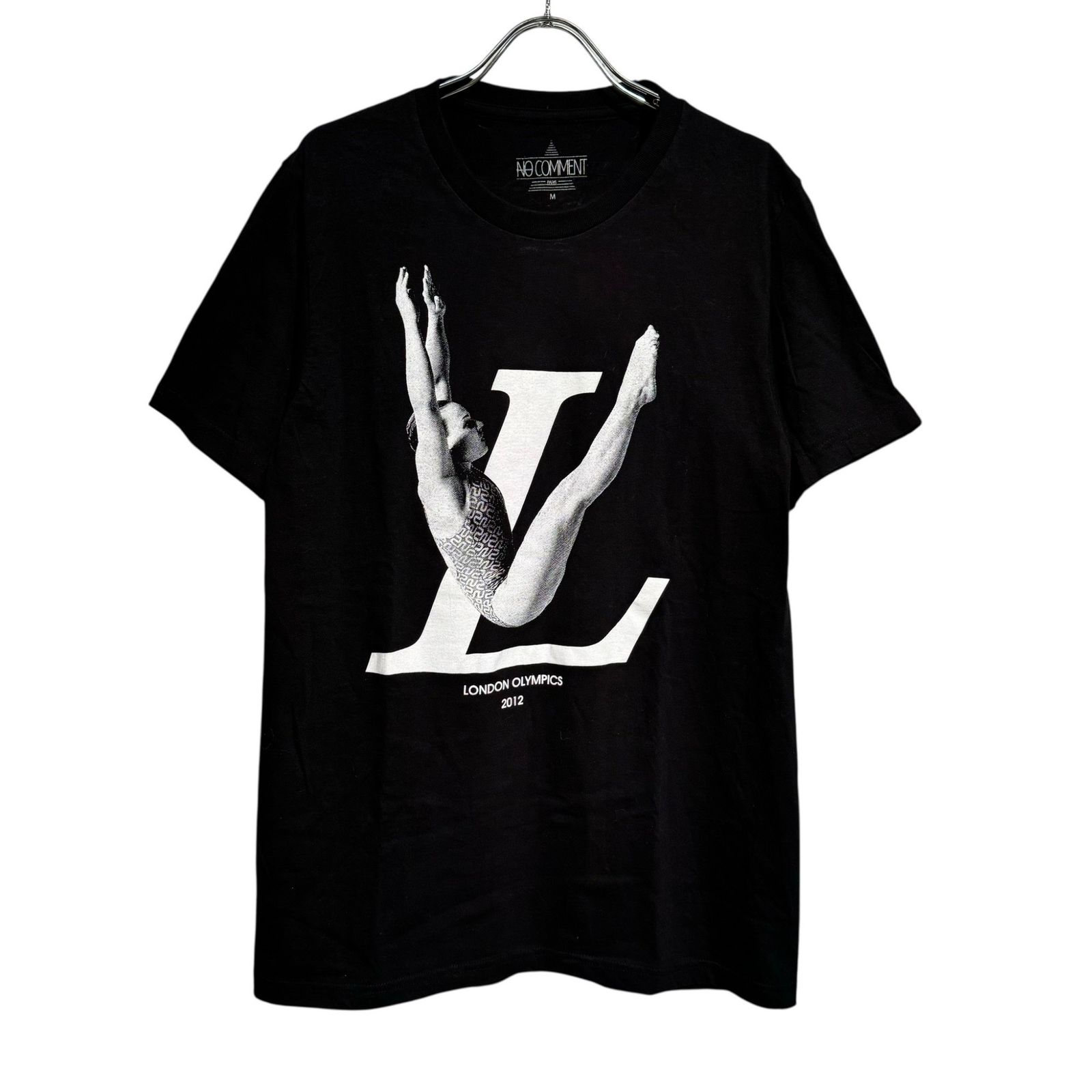 NO COMMENT PARIS (ノーコメントパリ) LONDON OLYMPICS 2012 パロディプリントTEE ブラック M