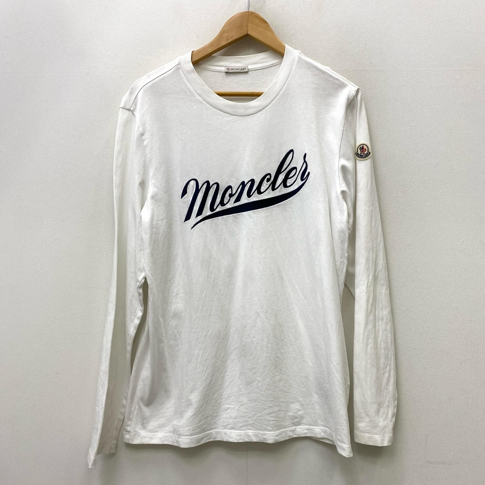 【加古川店】 中古 MONCLER | モンクレール 長袖Ｔシャツ 国内正規品 I10918D00002 ホワイト サイズ：S 【108】