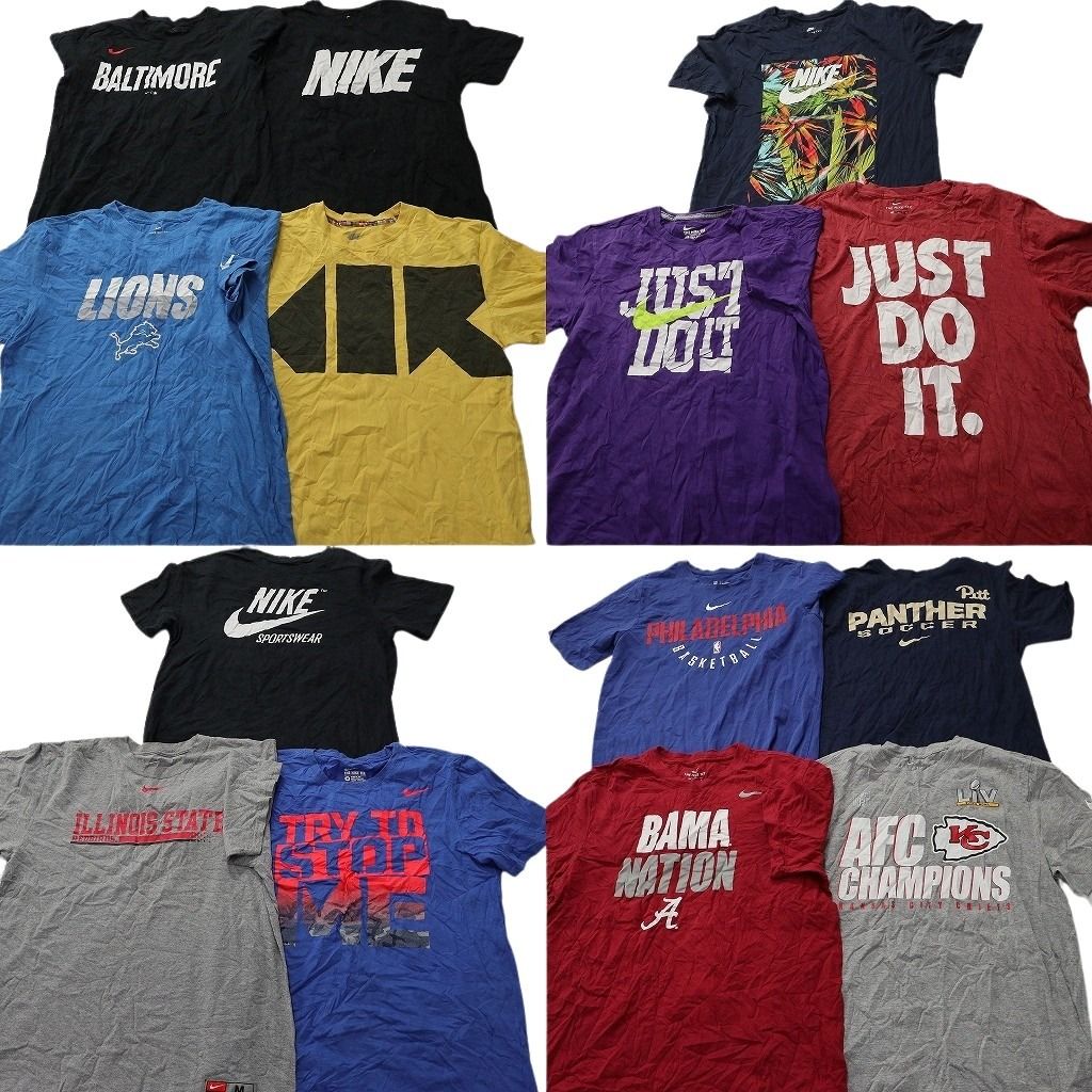 古着卸 まとめ売り NIKE ナイキ Tシャツ 14枚セット ( メンズ M ) プロ