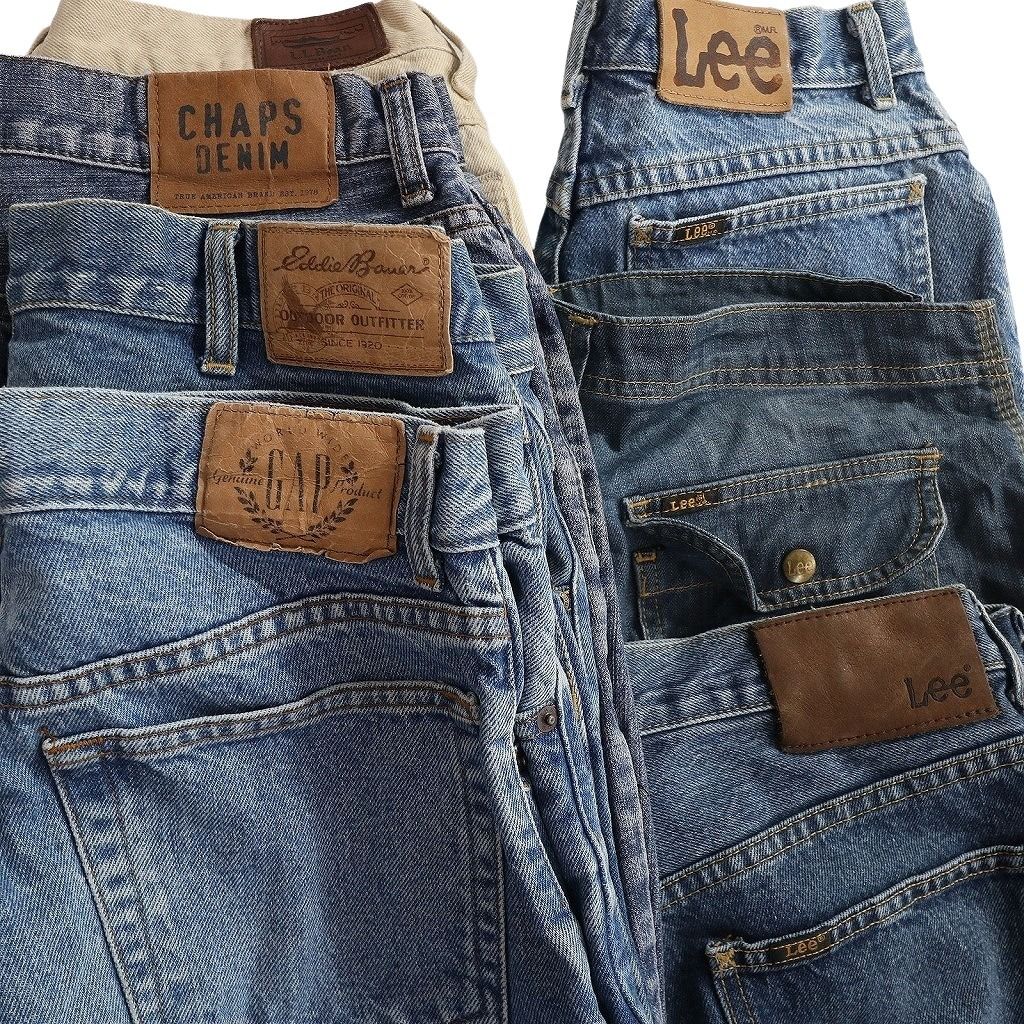 古着卸 まとめ売り ブランドMIX デニムパンツ 7枚セット ( メンズ 33