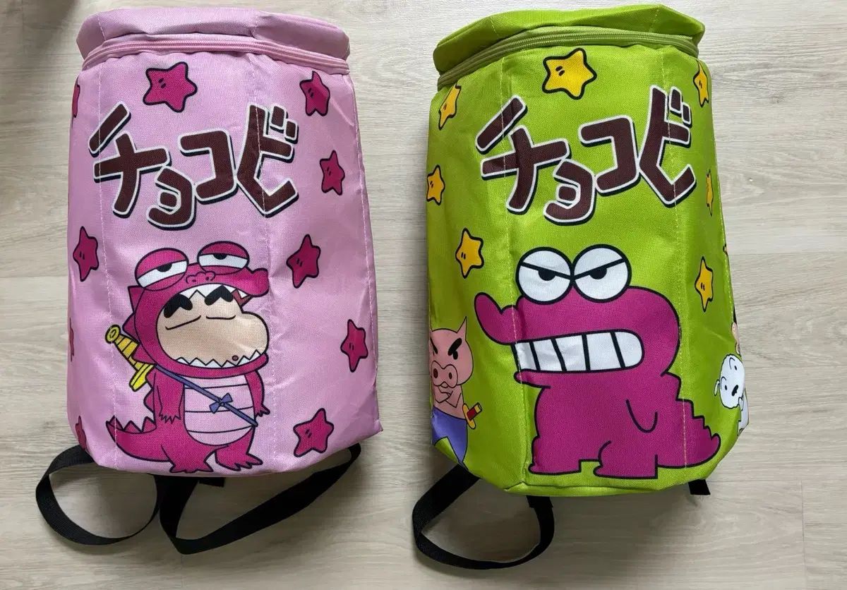 クレヨンしんちゃん ワニ山 チョコビ バックパック バッグ 新品 ピンク 蛍光