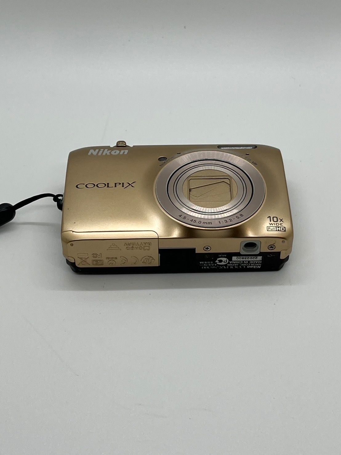 0361 Nikon COOLPIX S6300 ゴールド デジカメ 動作確認済み 【ネ