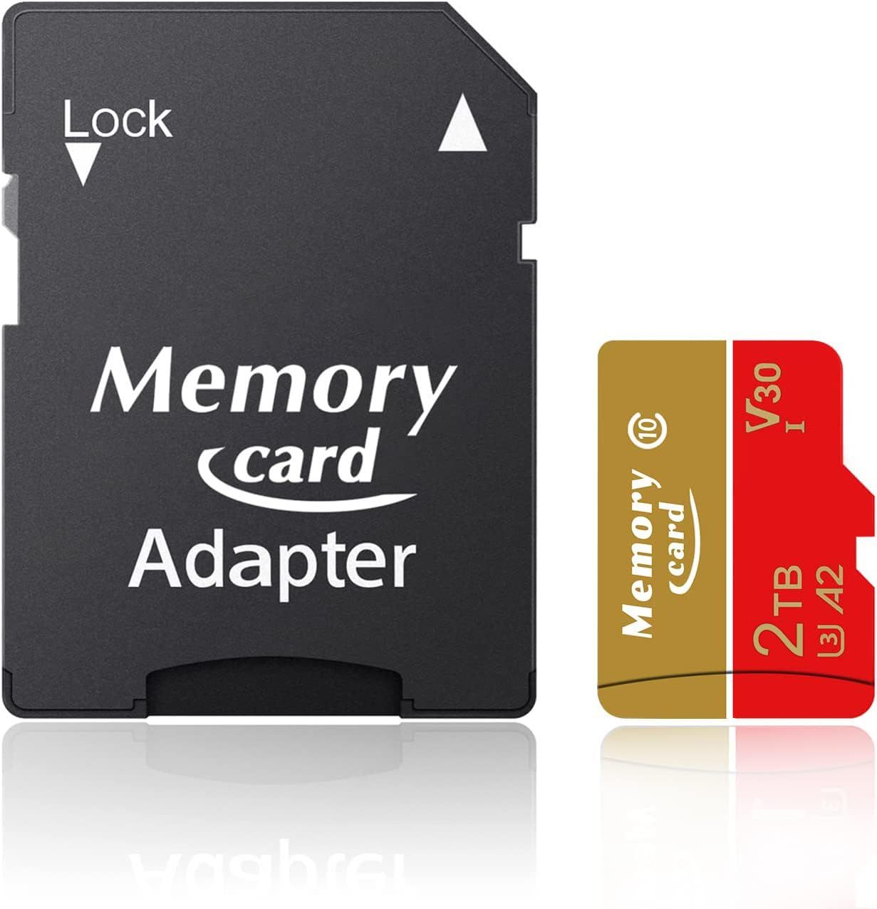 2T Micro メモリーカード TFカード UHS-I Class10 読み取り速度 100MB/s 4K UHD 動画撮影 防水耐紫外線