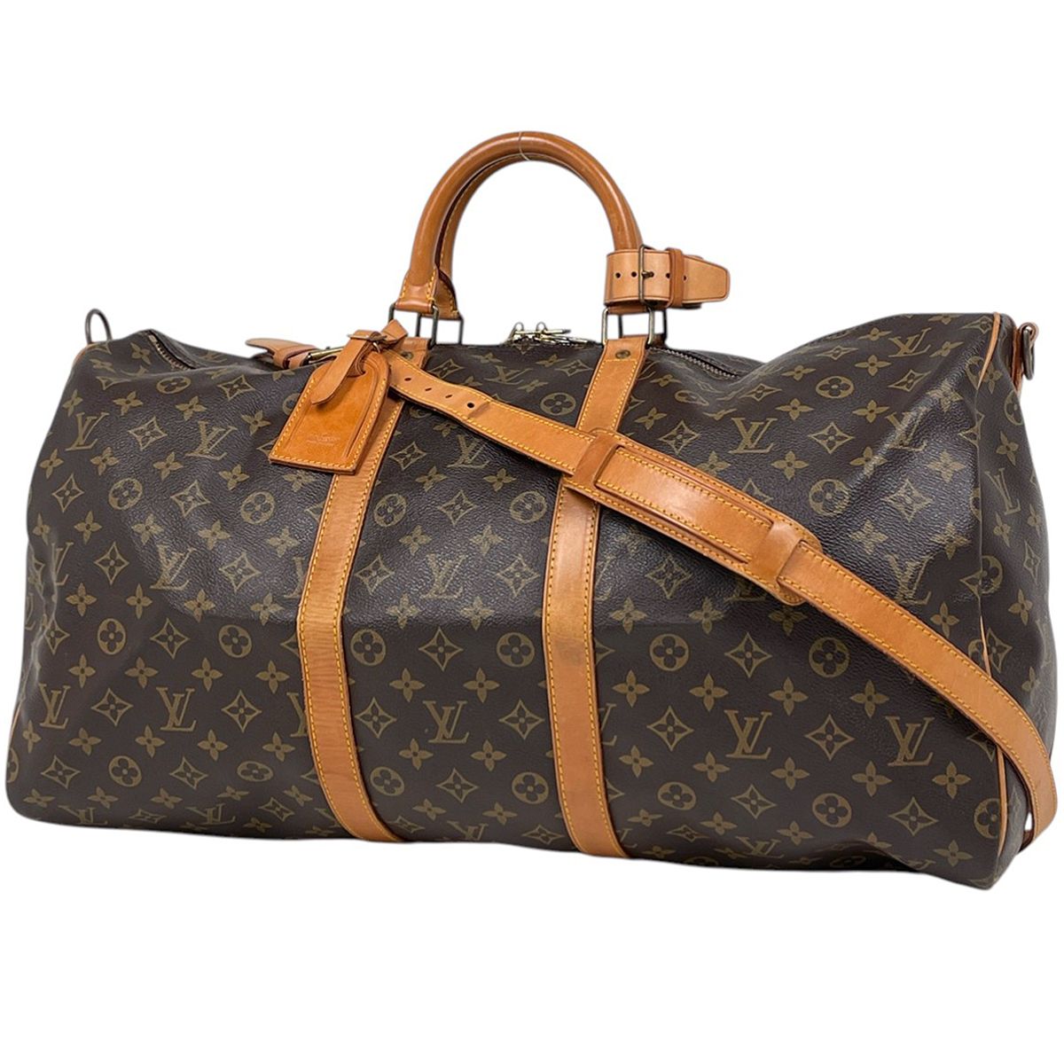 本物 ルイヴィトン LOUIS VUITTON LV キーポル バンドリエール 55 モノグラム 2WAY ショルダーバッグ ボストンバッグ ブラウン M41414 ビトン バッグ 中古 ルイ・ヴィトン Louis Vuitton キーポル バンドリエール55 2WAY