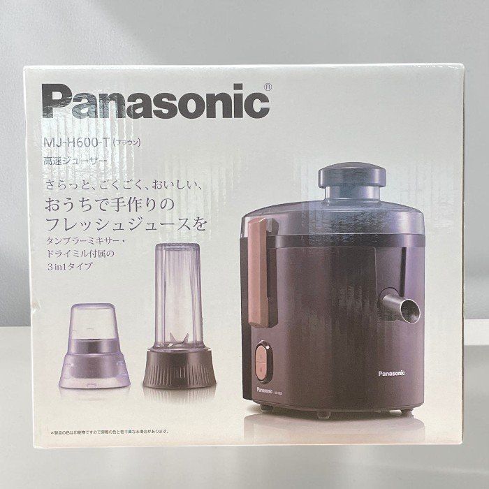 (展示品)Panasonic パナソニック ジューサー MJ-H600-T ブラウン タンブラーミキサー ドライミル付属 (展示品)Panasonic パナソニック ジューサー MJ-H600-T ブラウン タンブラーミキサー ドライミル付属