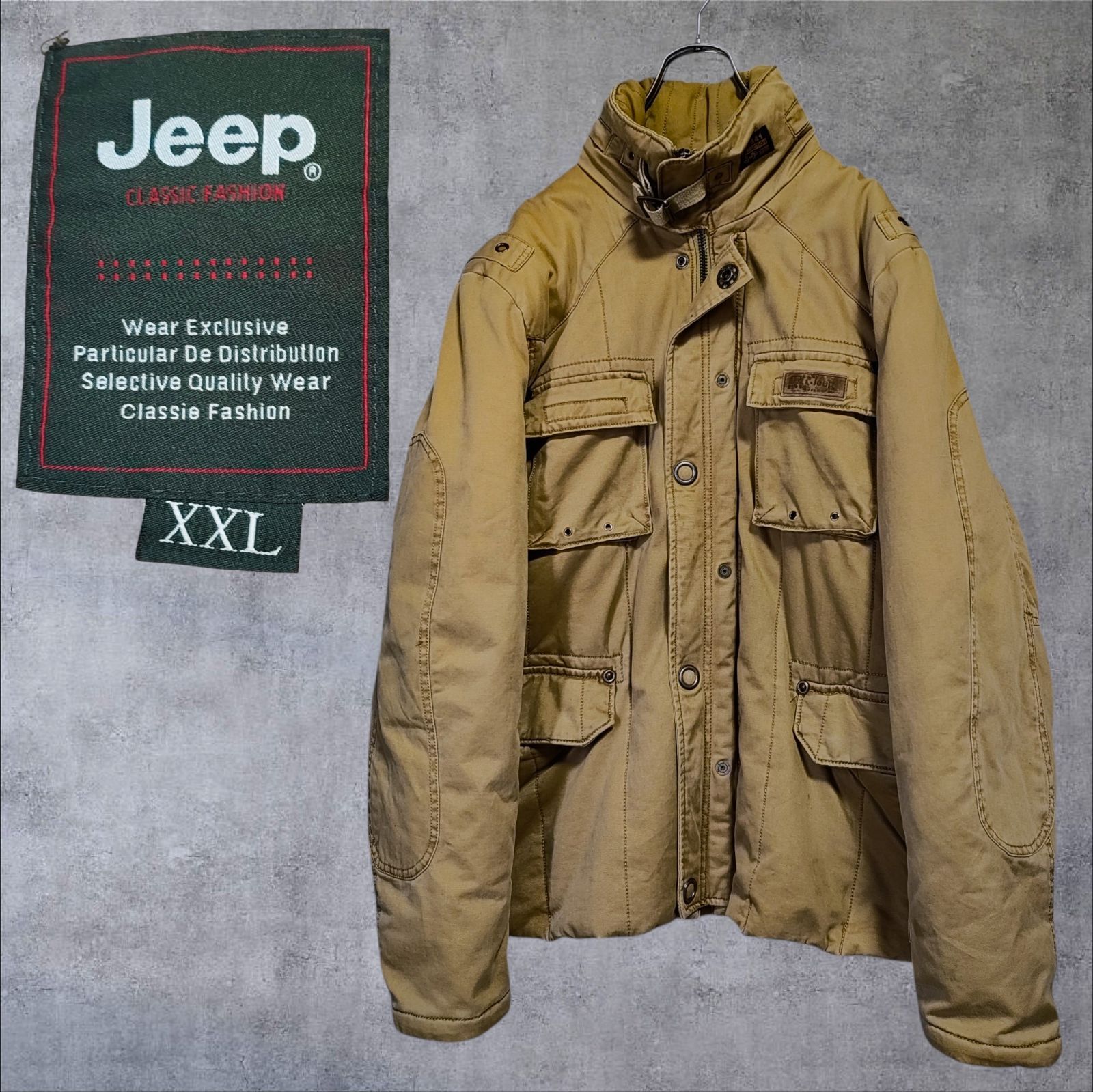 Jeep ジープ コットン ワーク ジャケット ブルゾン ベージュ 
