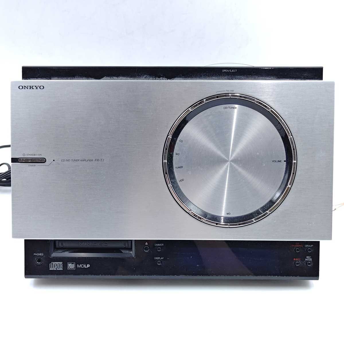 ONKYO オンキヨー CD/MD TUNER AMPLIFER コンポ シルバー FR-T1/D-T1
