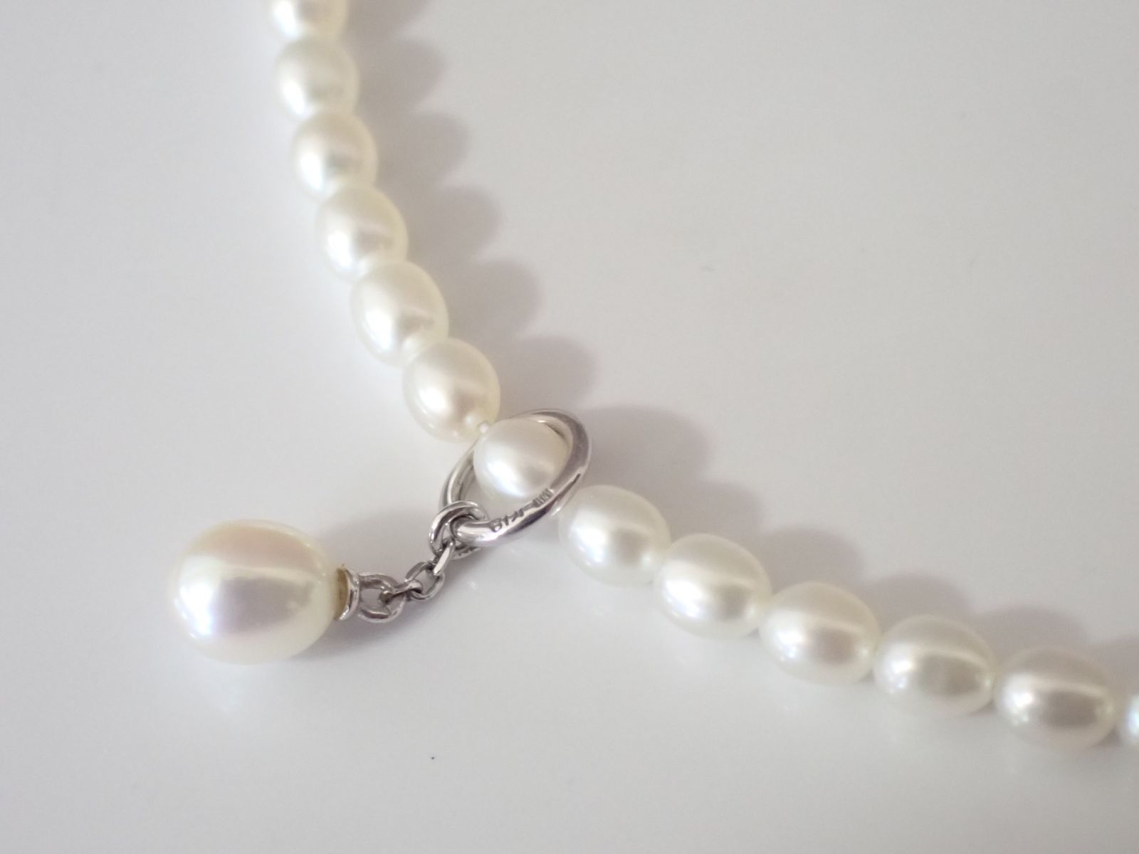 MIKIMOTO ミキモト ベルリータ パール ネックレス K18WG 8.0g - メルカリ