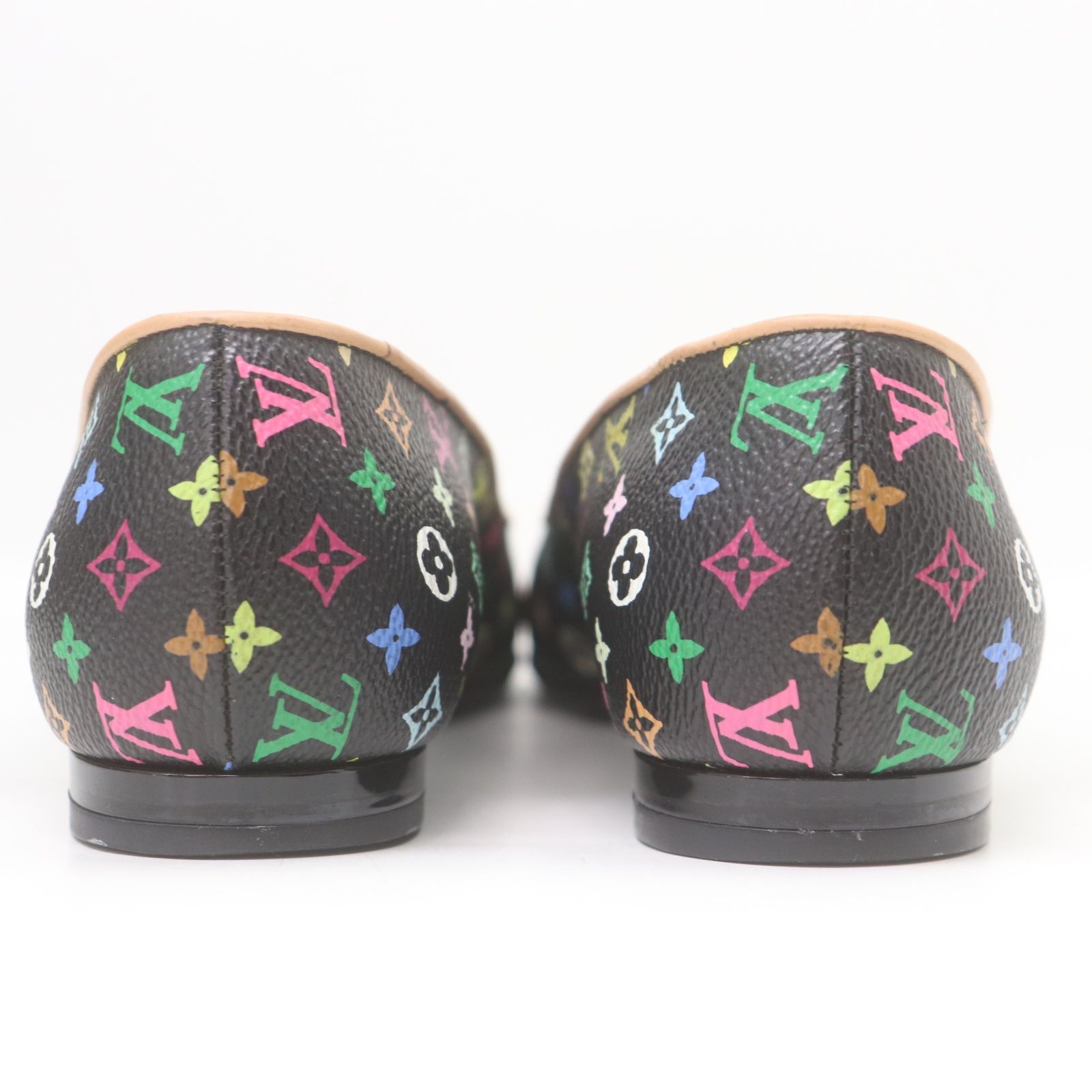 ITJ0WKL5MHCW 美品 LOUIS VUITTON ルイヴィトン モノグラムマルチカラー ブロッサム ノワール フラットパンプス フラワー 花 レディース サイズ34 レディース ITJ0WKL5MHCW 美品 LOUIS VUITTON ルイヴィトン モノグラム