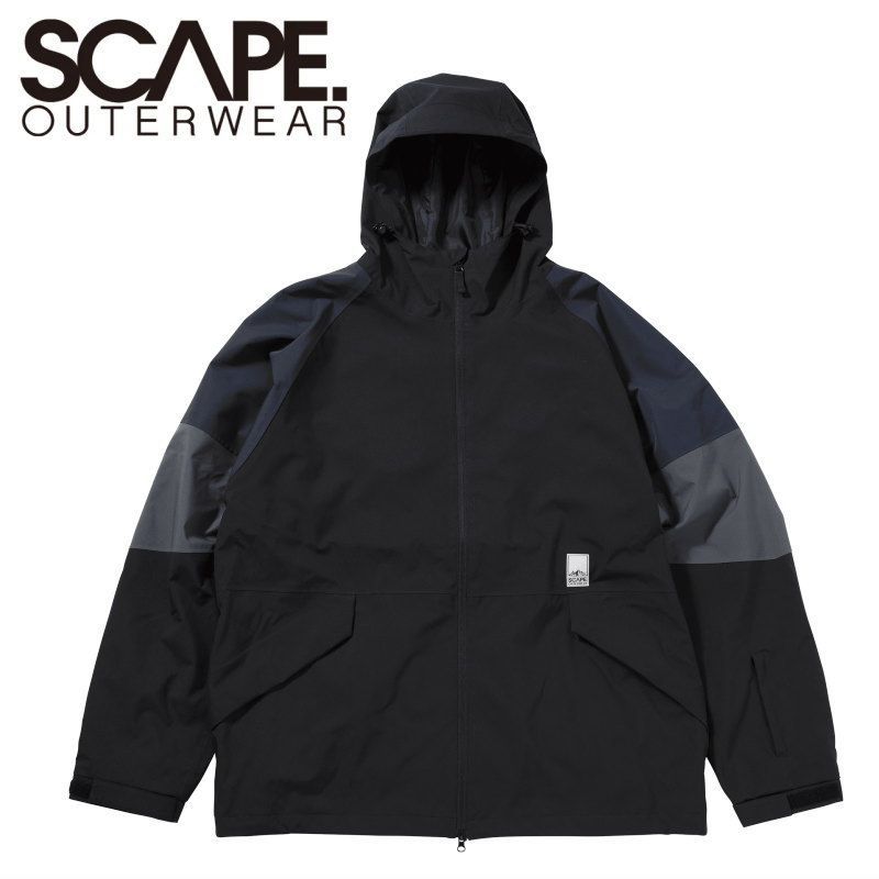 ★ 25-26 SCAPE TRACK JACKET ｶﾗｰ:BLACK エスケープ スノボウェア メンズ レディース ユニセックス スノーボード ジャケット JKT 型落ち 旧モデル 日本正規品
