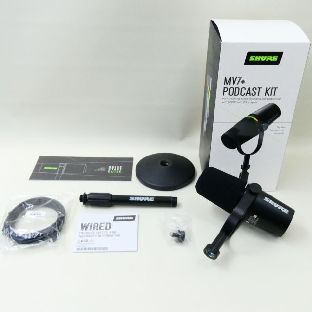 アウトレット品》 ダイナミック マイク SHURE シュアー MV7+-K-J