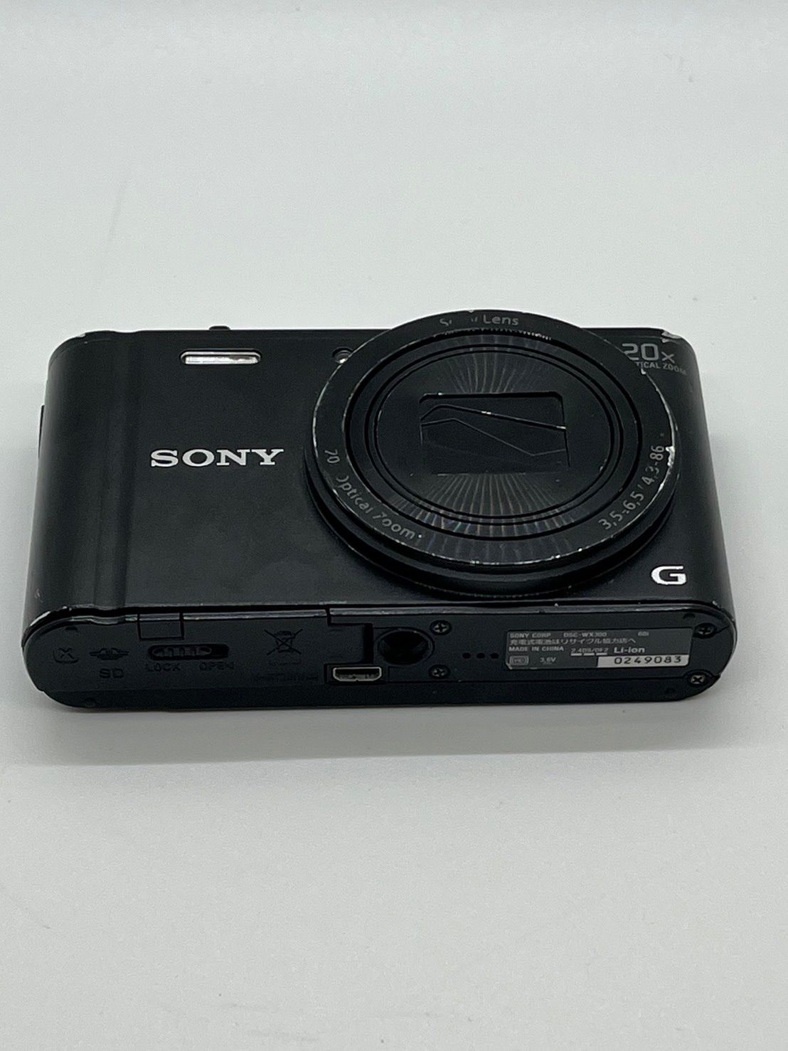 0351 Sony ソニー Cyber-shot DSC-WX300 ブラック デジカメ 【ネ