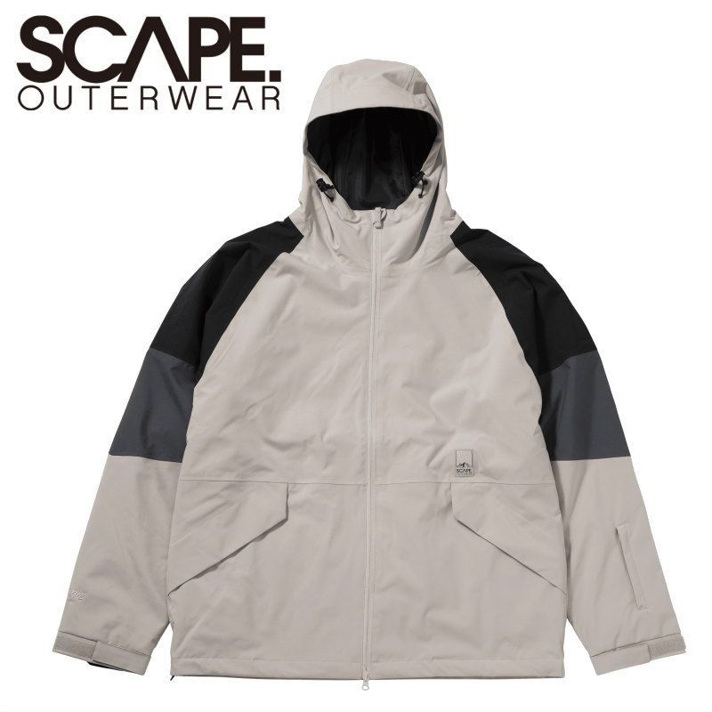 ★ 25-26 SCAPE TRACK JACKET ｶﾗｰ:LIGHT SAND エスケープ スノボウェア メンズ レディース ユニセックス スノーボード ジャケット JKT 型落ち 旧モデル 日本正規品