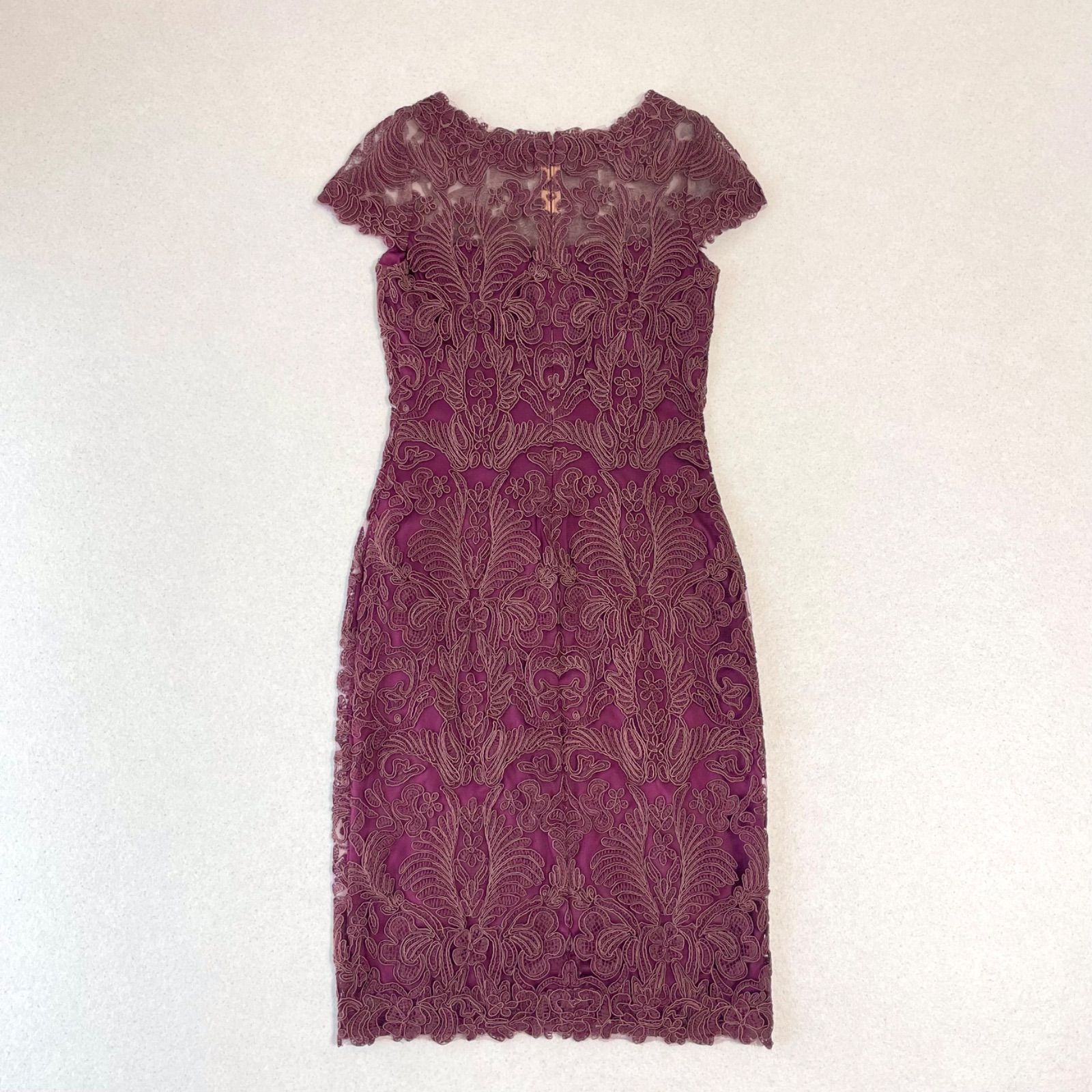 TADASHI SHOJI タダシショージ 美シルエット シンメトリーレース
