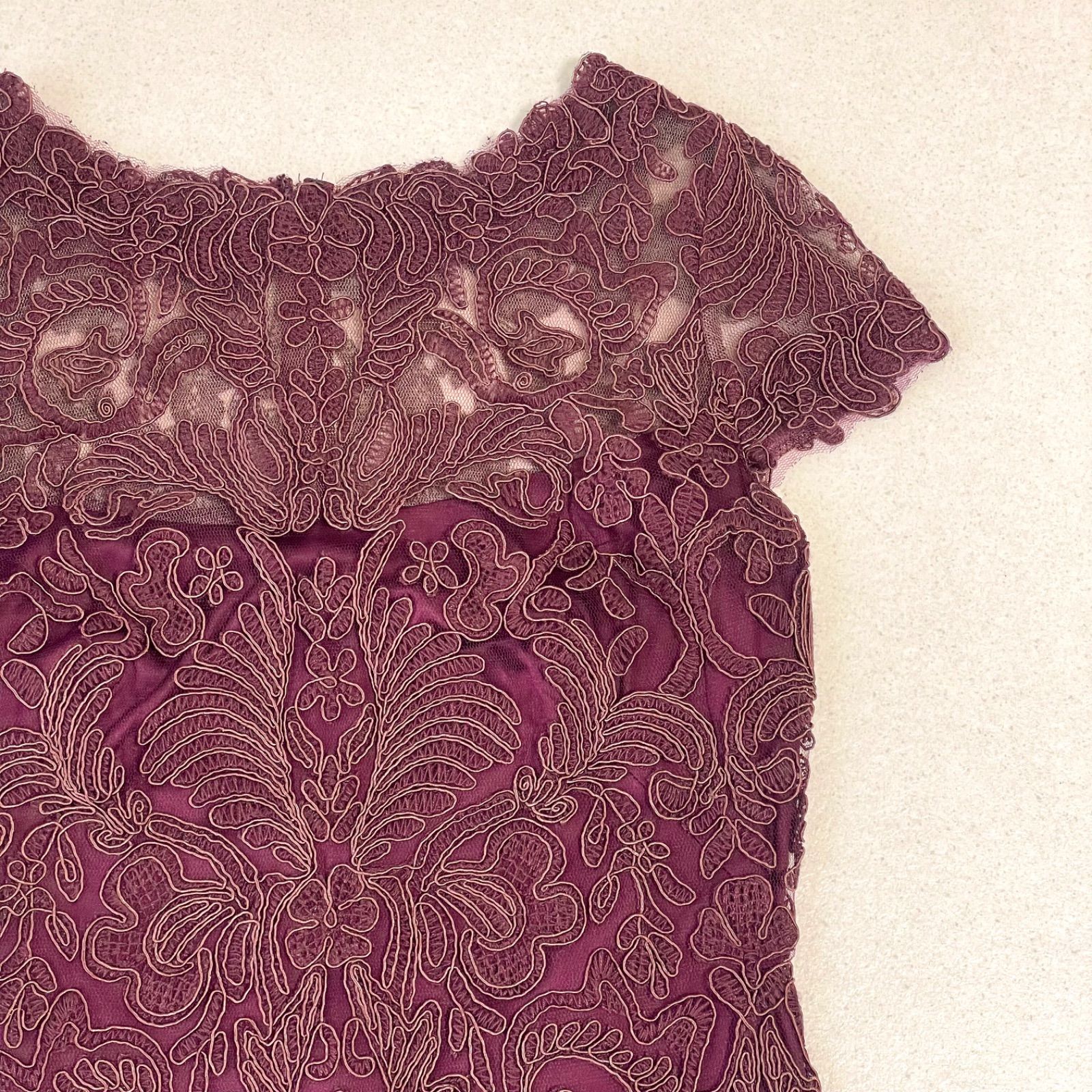 TADASHI SHOJI タダシショージ 美シルエット シンメトリーレース