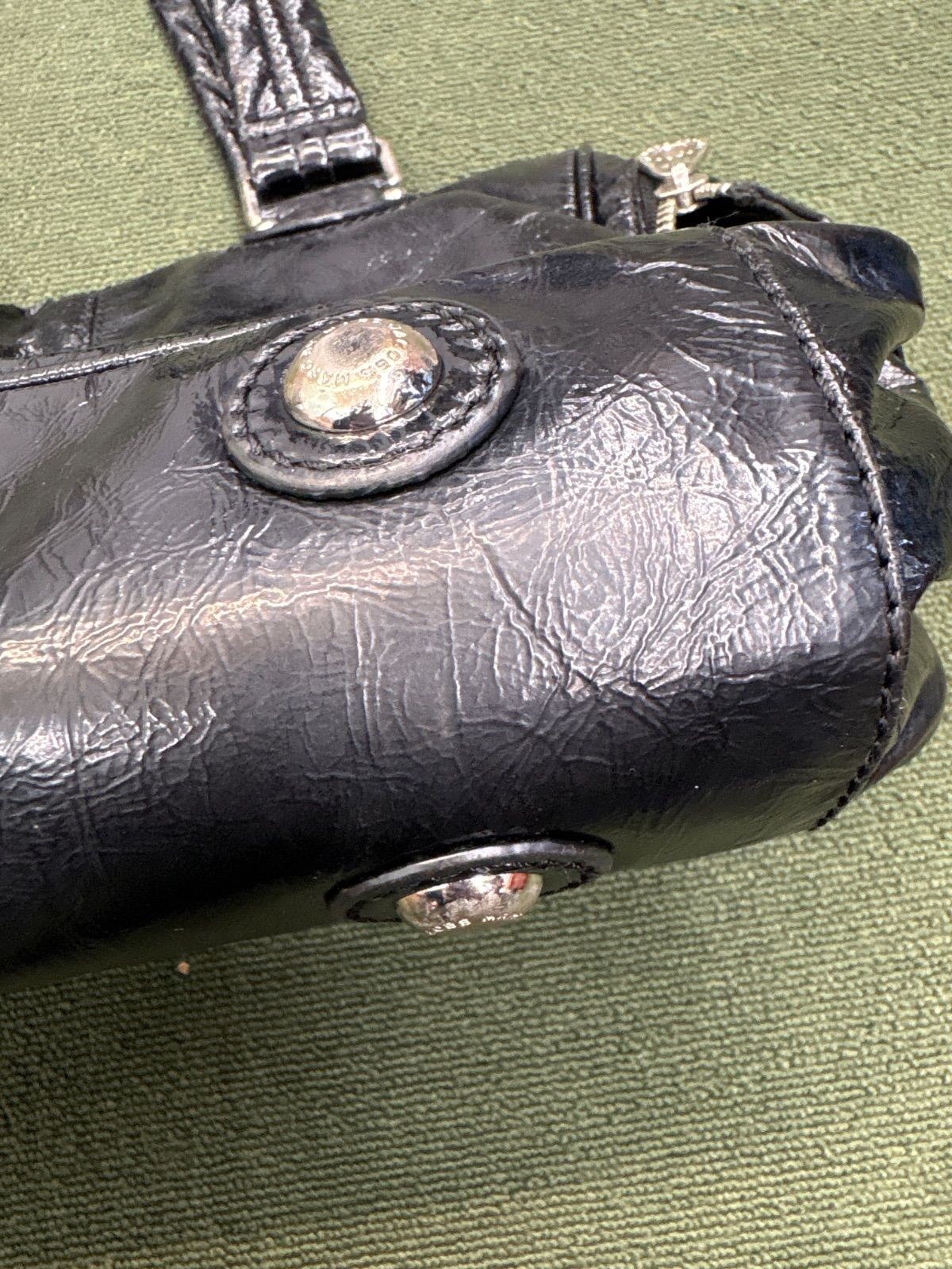 00s Y2K archive MARC BY MARC JACOBS エナメル加工 レザーバンド