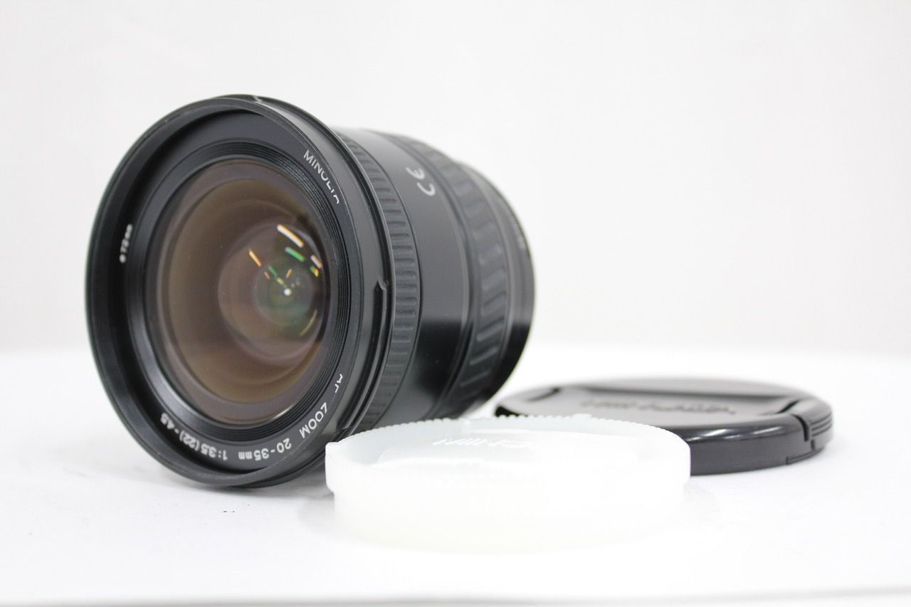 【訳あり品】 ミノルタ Minolta AF ZOOM 20-35mm F3.5-4.5 前後キャップ付き レンズ e8938