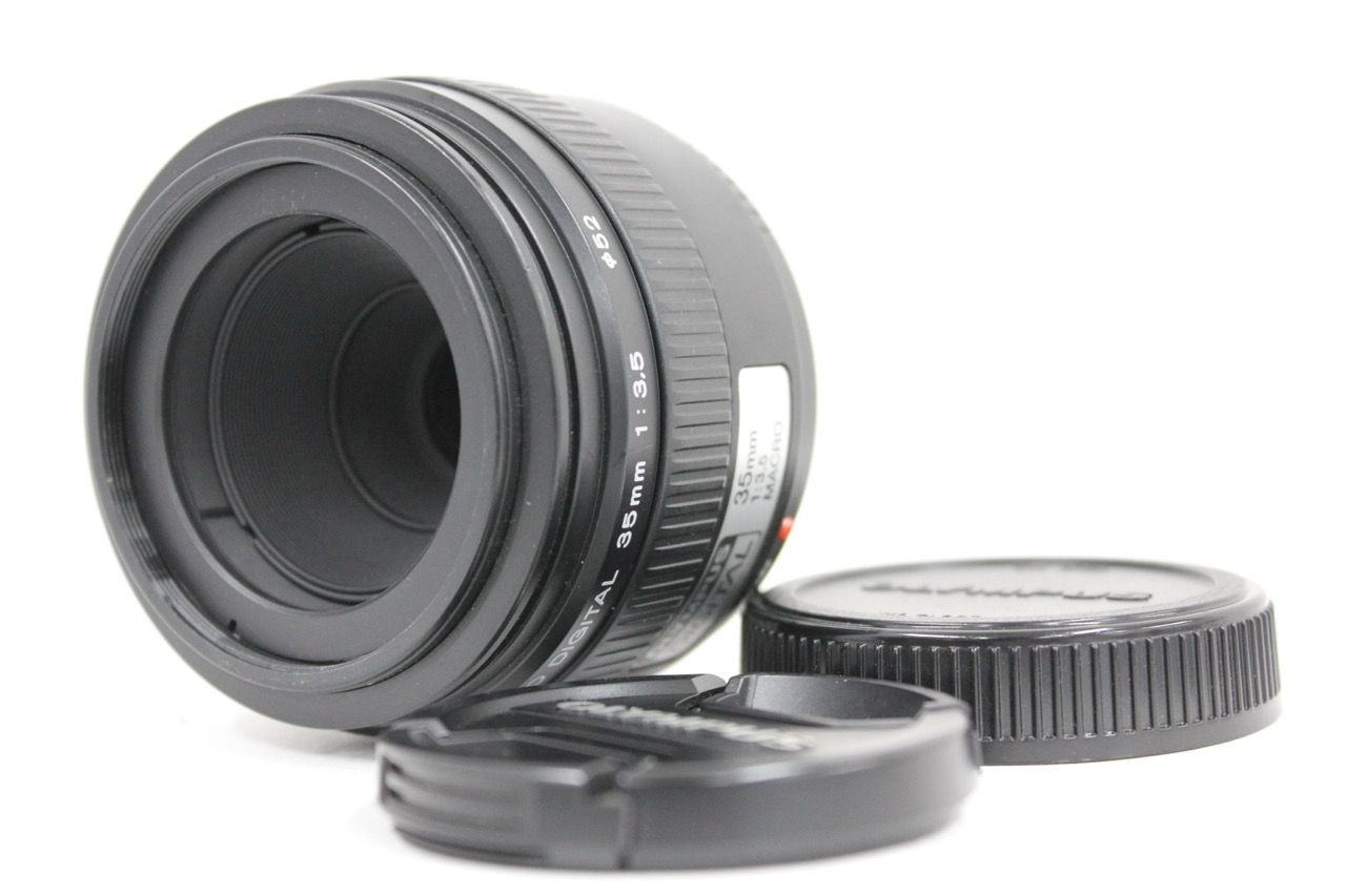 【返品保証】 オリンパス Olympus ZUIKO DIGITAL 35mm F3.5 前後キャップ付き レンズ e8937