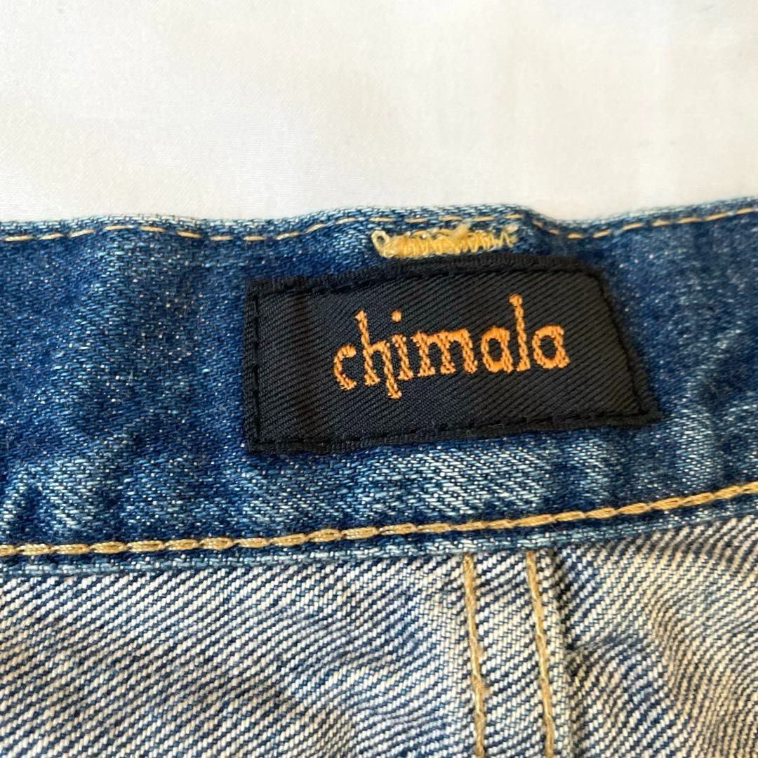 chimala ダメージ加工 W34（実寸約94cm）日本製 チマラ ボタンフライ