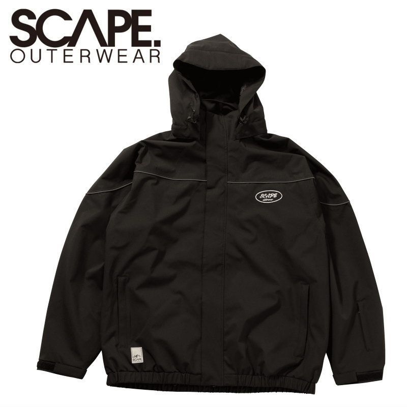 ★ 25-26 SCAPE DERBY JACKET ｶﾗｰ:BLACK エスケープ スノボウェア メンズ レディース ユニセックス スノーボード ジャケット JKT 型落ち 旧モデル 日本正規品