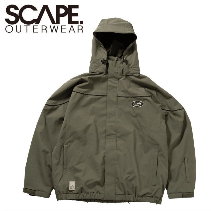 ★ 25-26 SCAPE DERBY JACKET ｶﾗｰ:DARK KHAKI エスケープ スノボウェア メンズ レディース ユニセックス スノーボード ジャケット JKT 型落ち 旧モデル 日本正規品 21,593円