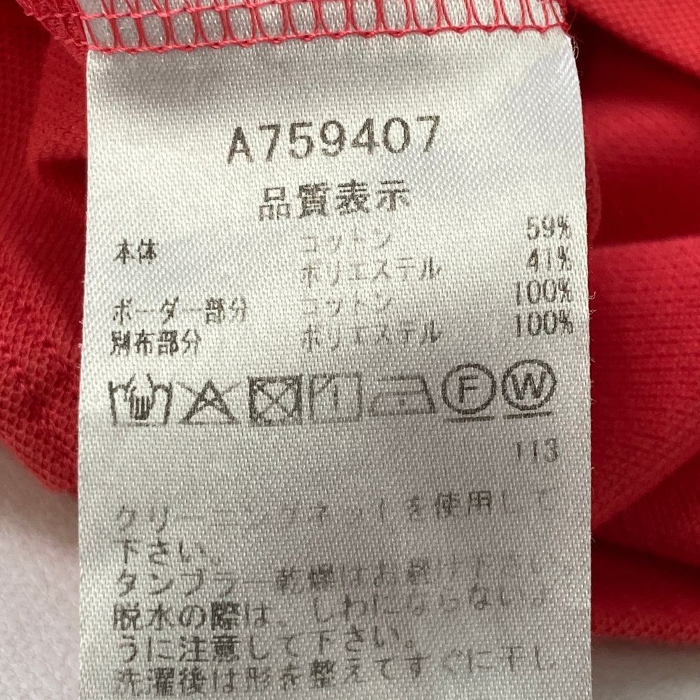 サイズ：36 ARCHIVIO アルチビオ ノースリーブポロシャツ レッド系