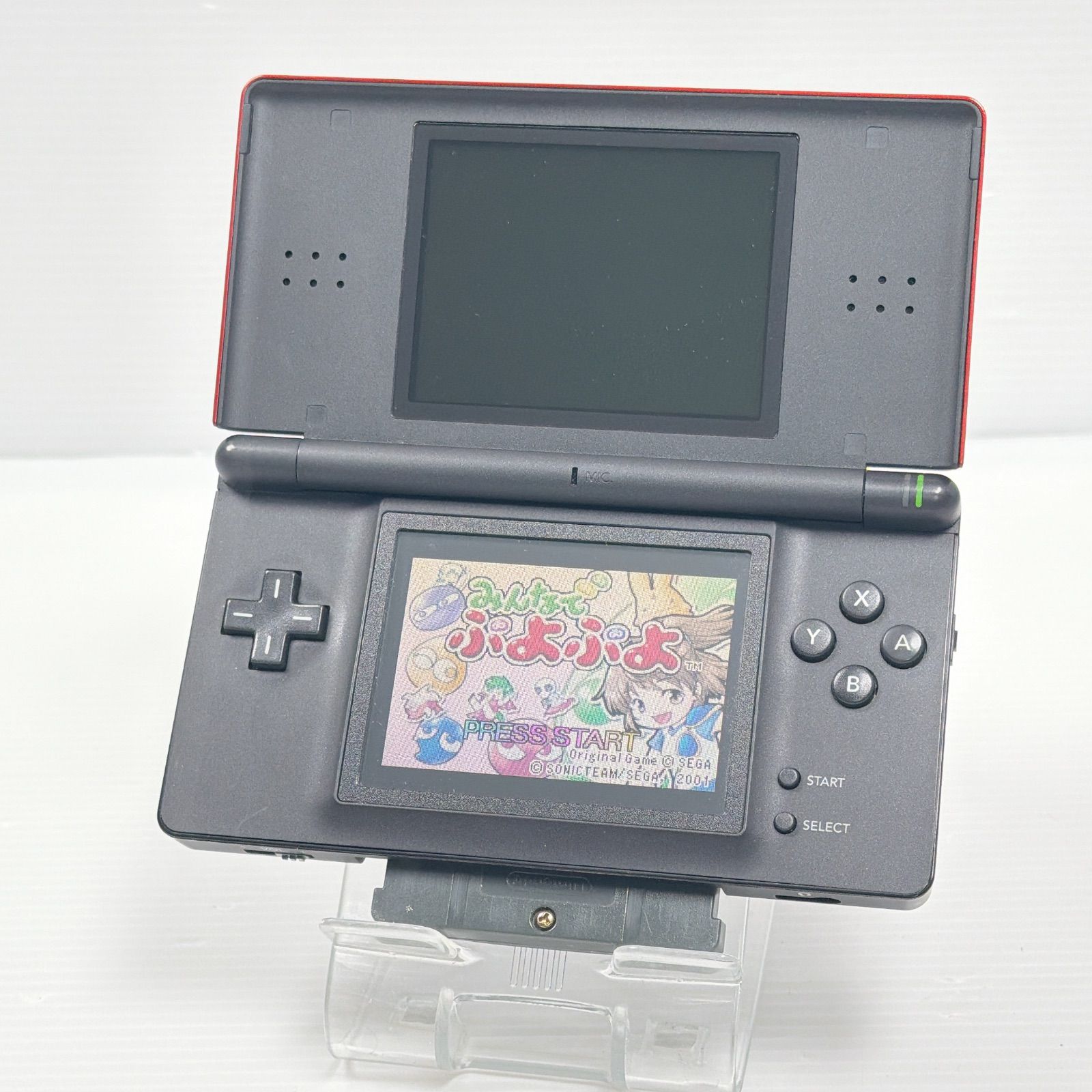 ★未使用品★極美品ニンテンドーDS Lite クリムゾン/ブラック【生産終了】訳 DS Lite クリムゾンブラック良品 遊べるセット 動作確認済み 外箱美品