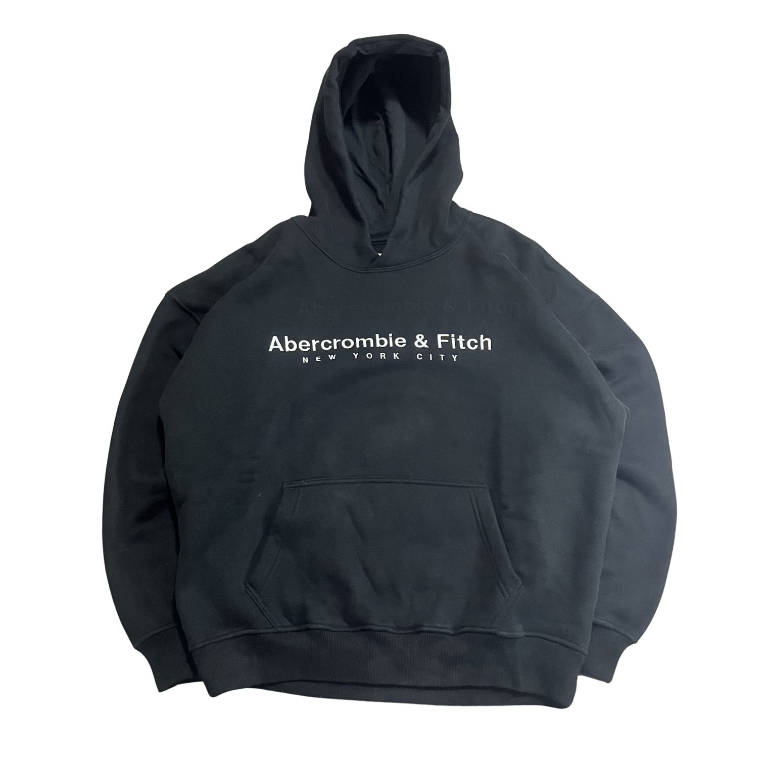 Abercrombie & Fitch アバクロ パーカー ブラック ロゴ 裏起毛 