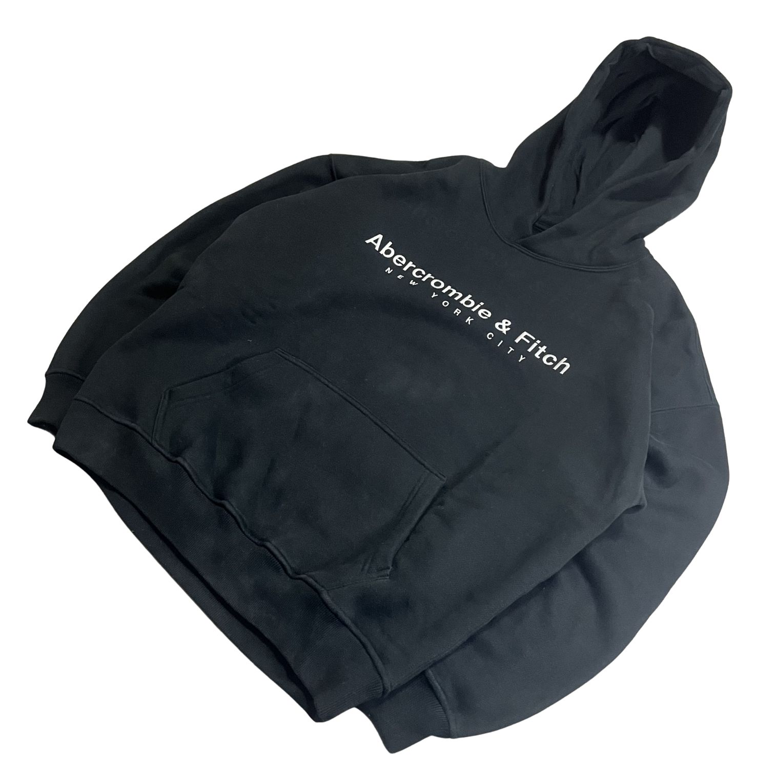 Abercrombie & Fitch アバクロ パーカー ブラック ロゴ 裏起毛 