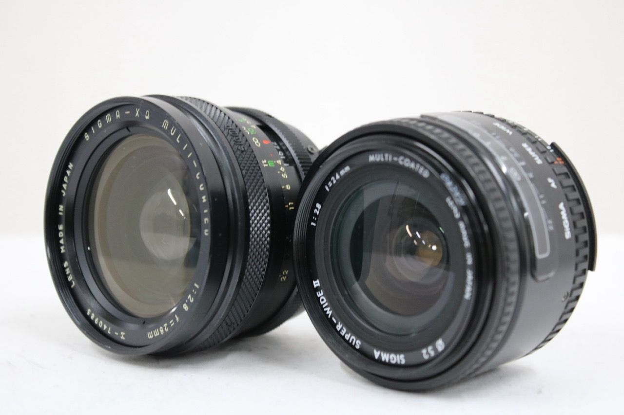 【返品保証】 シグマ SUPER-WIDE II 24mm F2.8 ニコンマウントレンズ SIGMA-XQ 28mm F2.8 e10465