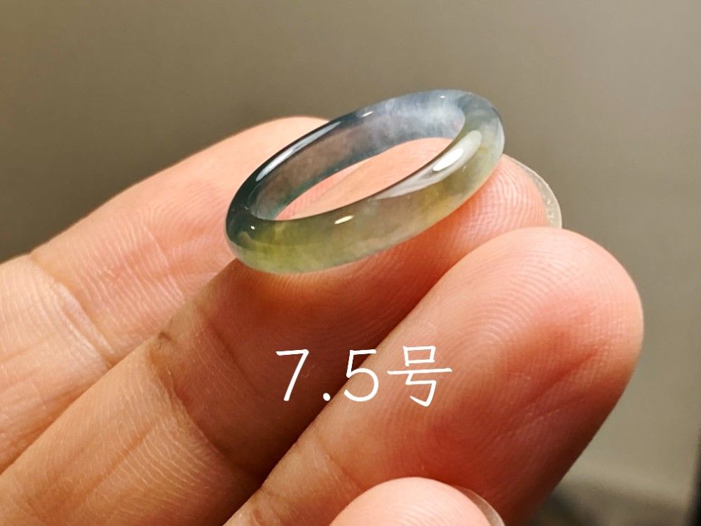 L17-156 極品 宝石質 高氷種 黄翡翠 7.5号 グアテマラ産 A貨 本翡翠