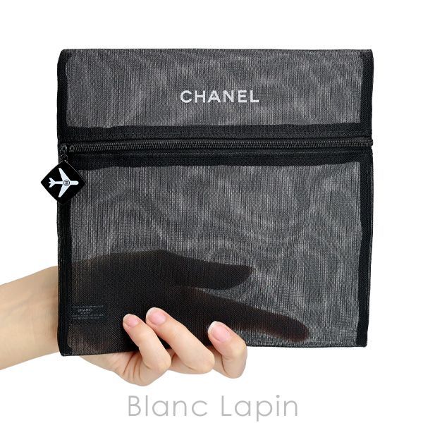 ノベルティ】 シャネル CHANEL メッシュコスメポーチ #ブラック