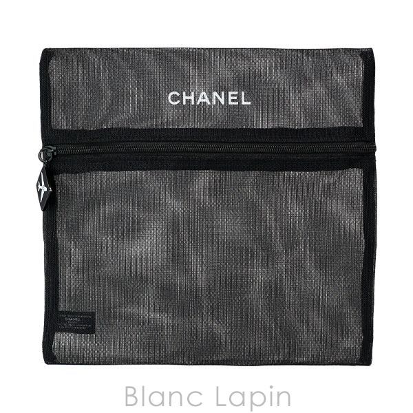 ノベルティ】 シャネル CHANEL メッシュコスメポーチ #ブラック