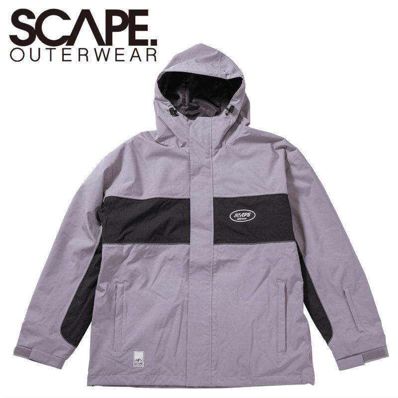★ 25-26 SCAPE ADAPT JACKET ｶﾗｰ:SMOKE VIOLET BLACK エスケープ スノボウェア メンズ レディース ユニセックス スノーボード ジャケット JKT 型落ち 旧モデル 日本正規品