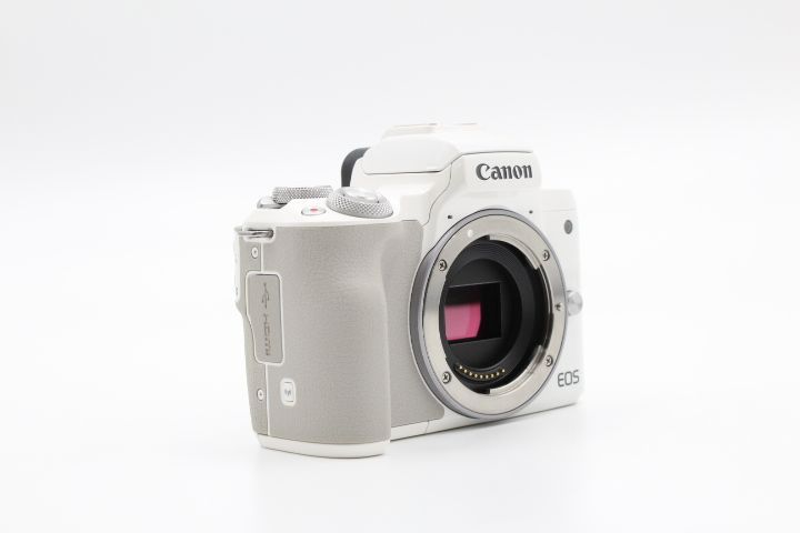 Canon EOS ミラーレス一眼 ホワイト レンズ2本付き 良品】Canon キヤノン ミラーレス一眼カメラ EOS Kiss M ボディー