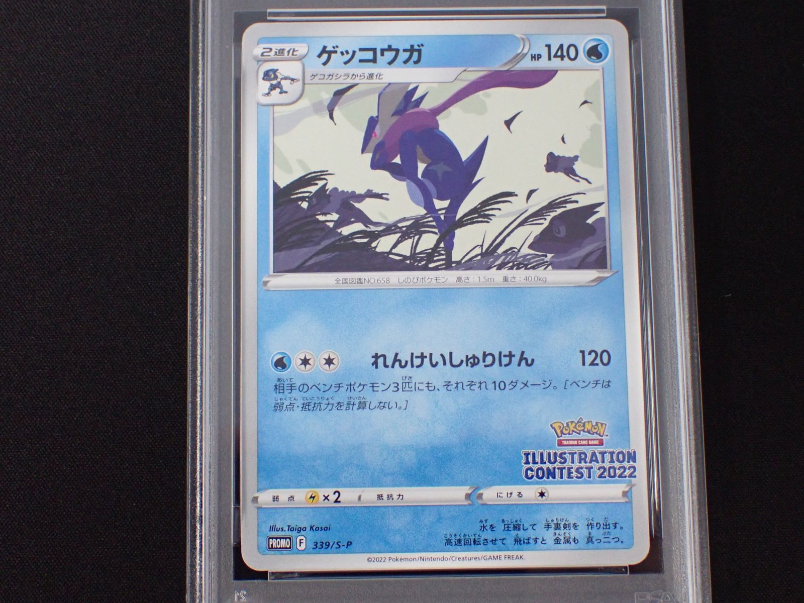 PSA10 フシギダネ ウィンディ ゲッコウガ 3連番 イラストレーション