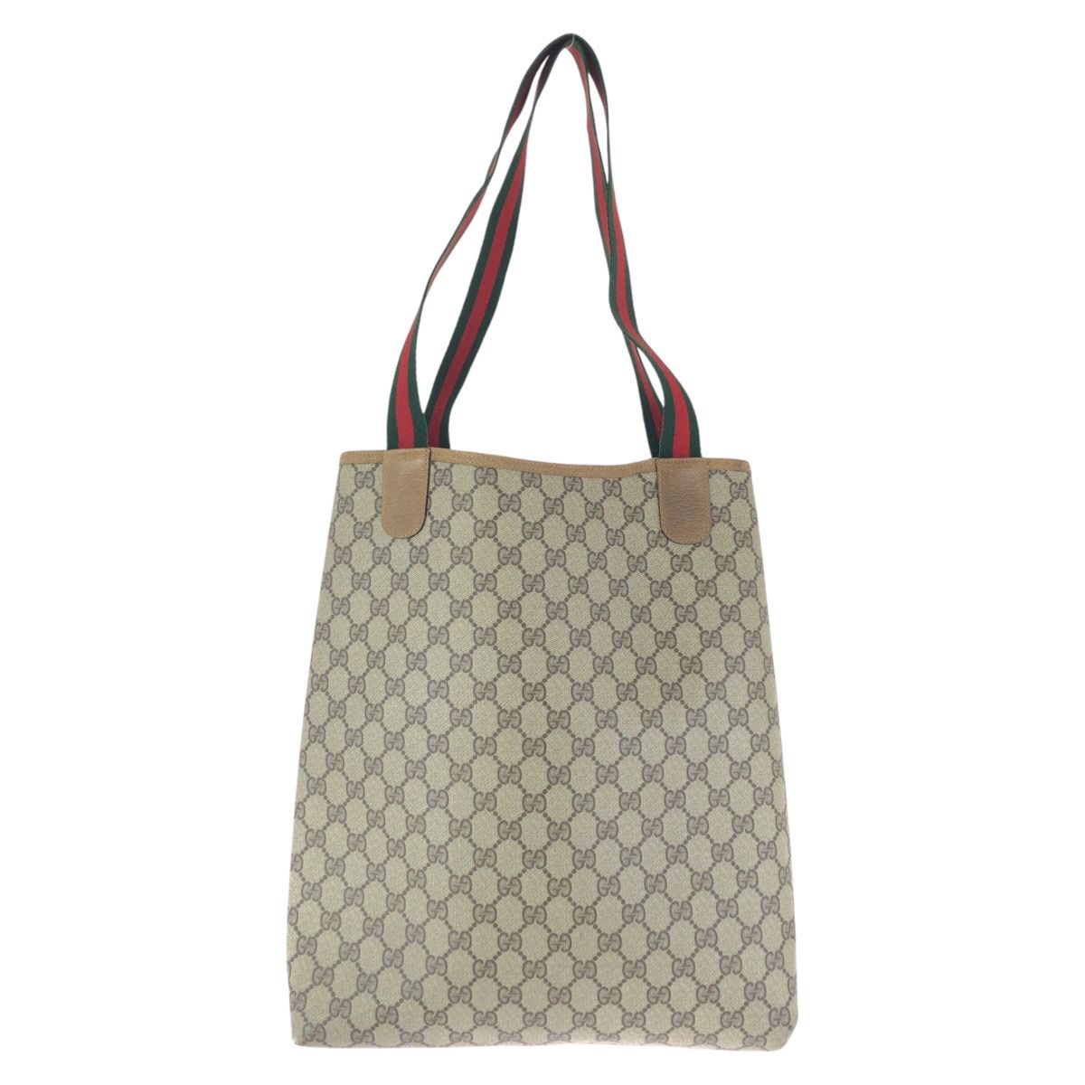 GUCCI グッチ ヴィンテージ シェリーライン ベージュ グレー GG