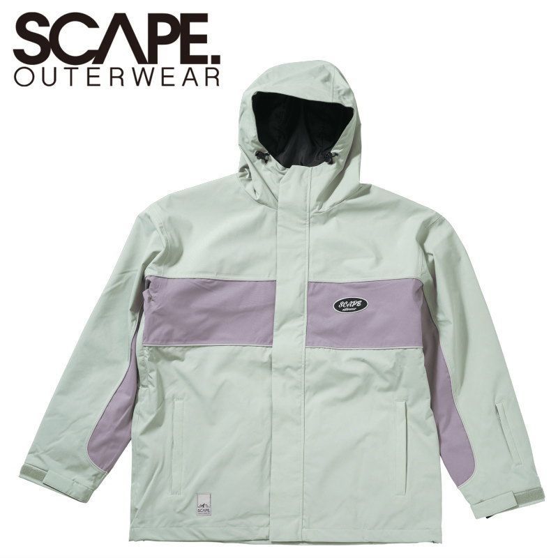 ★ 25-26 SCAPE ADAPT JACKET ｶﾗｰ:SEAFORM GREEN SMOKE VIOLET エスケープ スノボウェア メンズ レディース ユニセックス スノーボード ジャケット JKT 型落ち 旧モデル 日本正規品