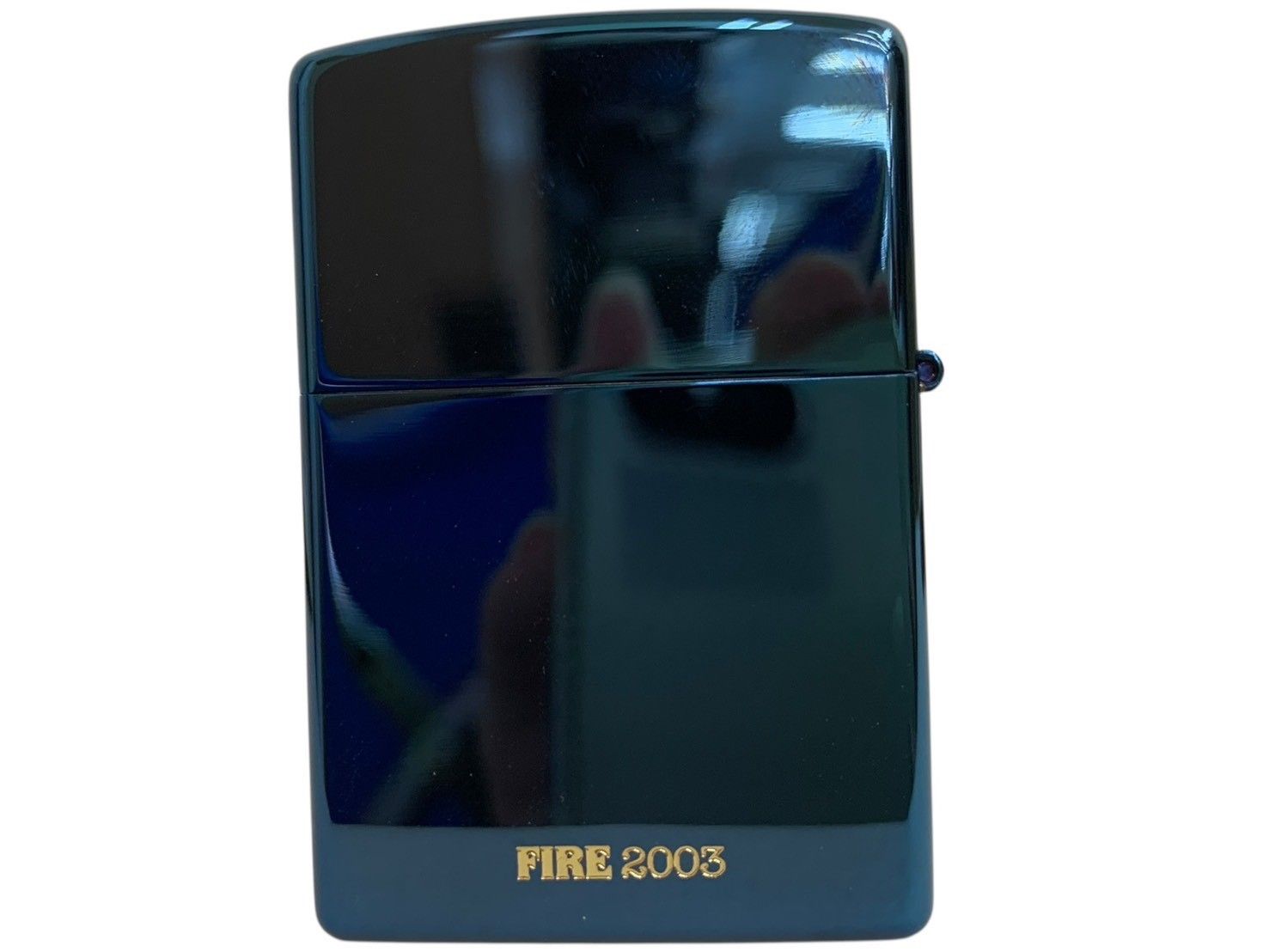 zippo (ジッポー) FIRE 2003 オイルライター 2002年製 ブルー 雑貨/004 