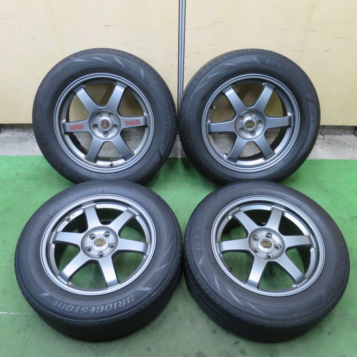 キレイ！23年★フォレスター 等 RAYS VOLK Racing VR TE37 225/60R17 ブリヂストン レグノ GRV2 17インチ レイズ ボルクレーシング PCD100/5H★6042701NGノ