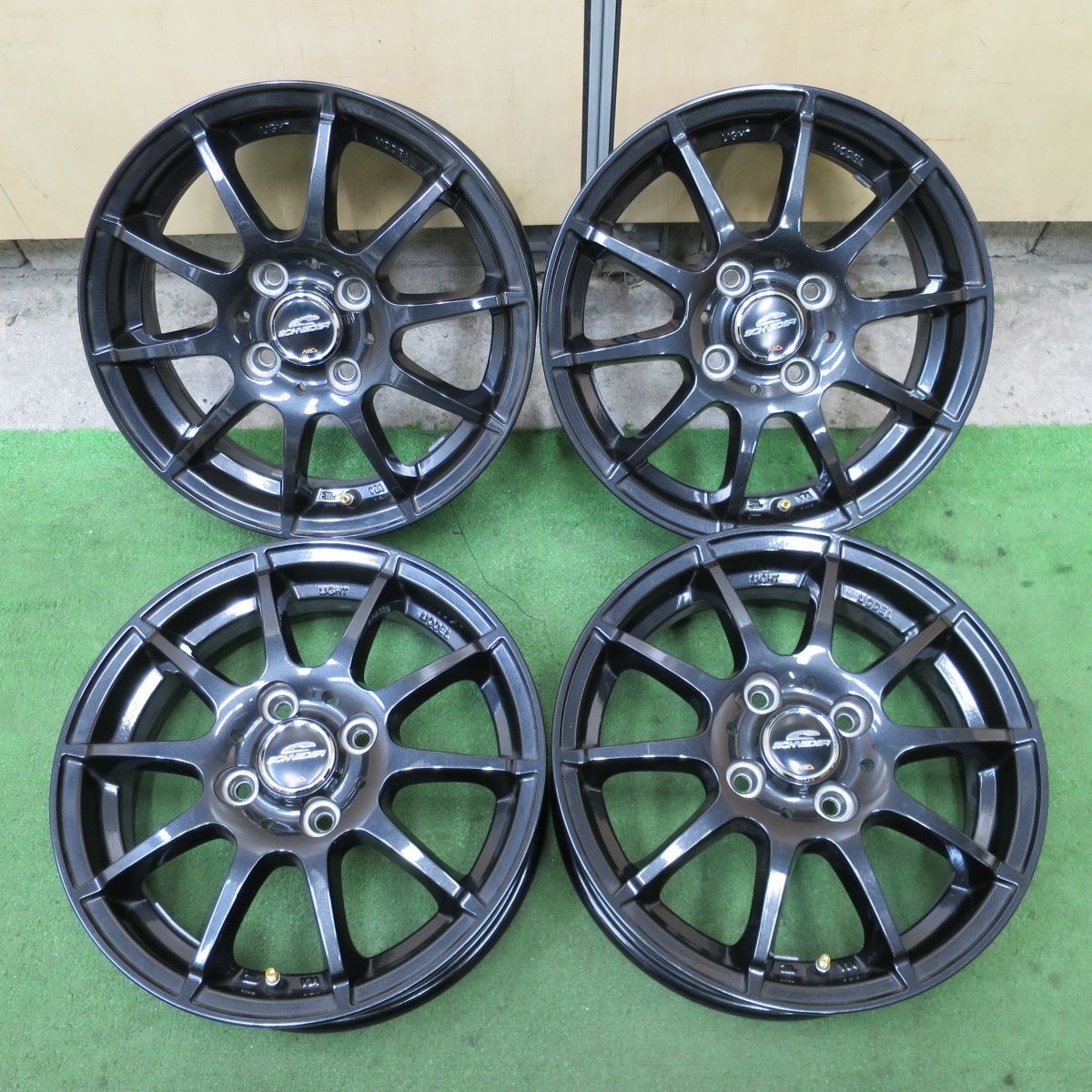 [送料無料] 4本価格★SCHNEIDER MiD 14インチ ホイール シュナイダー 14×4.5J PCD100/4H★6042704NGホ