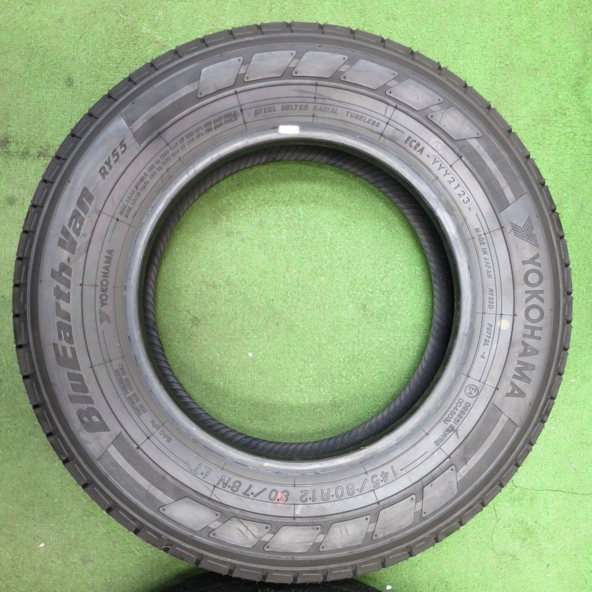 新車外し！23年☆145/80R12 80/78N ヨコハマ BluEarth-Van RY55 ブルー 