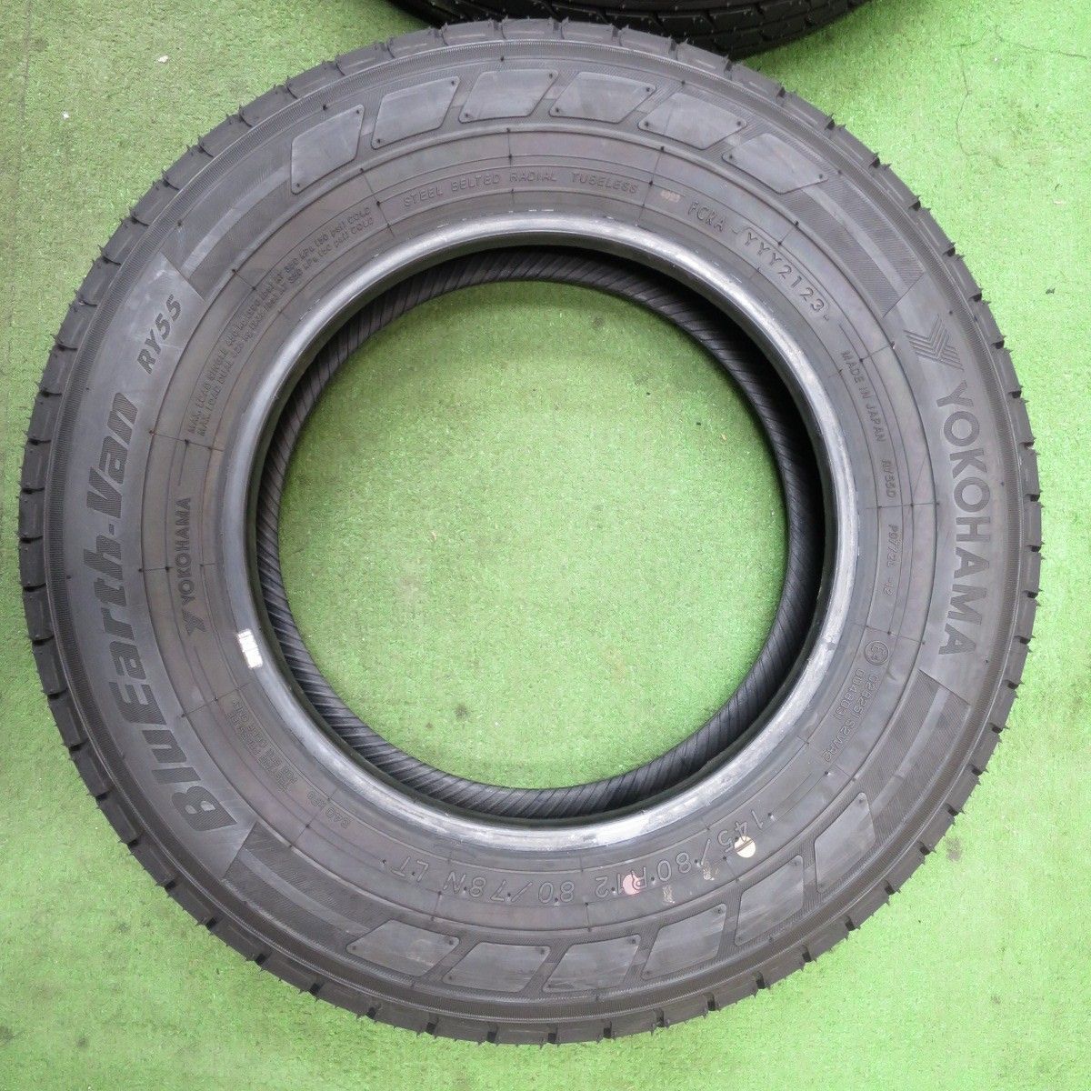 新車外し！23年☆145/80R12 80/78N ヨコハマ BluEarth-Van RY55 ブルー 