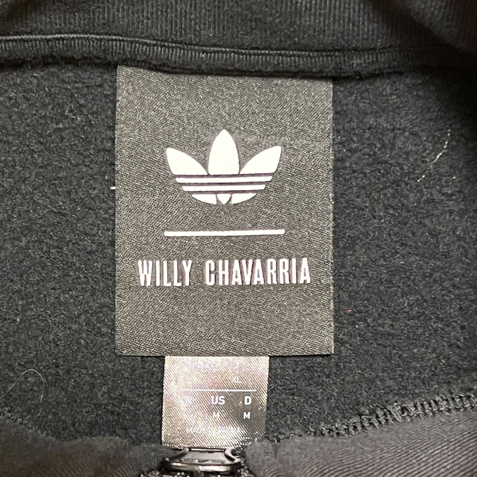希少コラボ】adidas × WILLY CHAVARRIA ハーフジップスウェット L 黒赤 