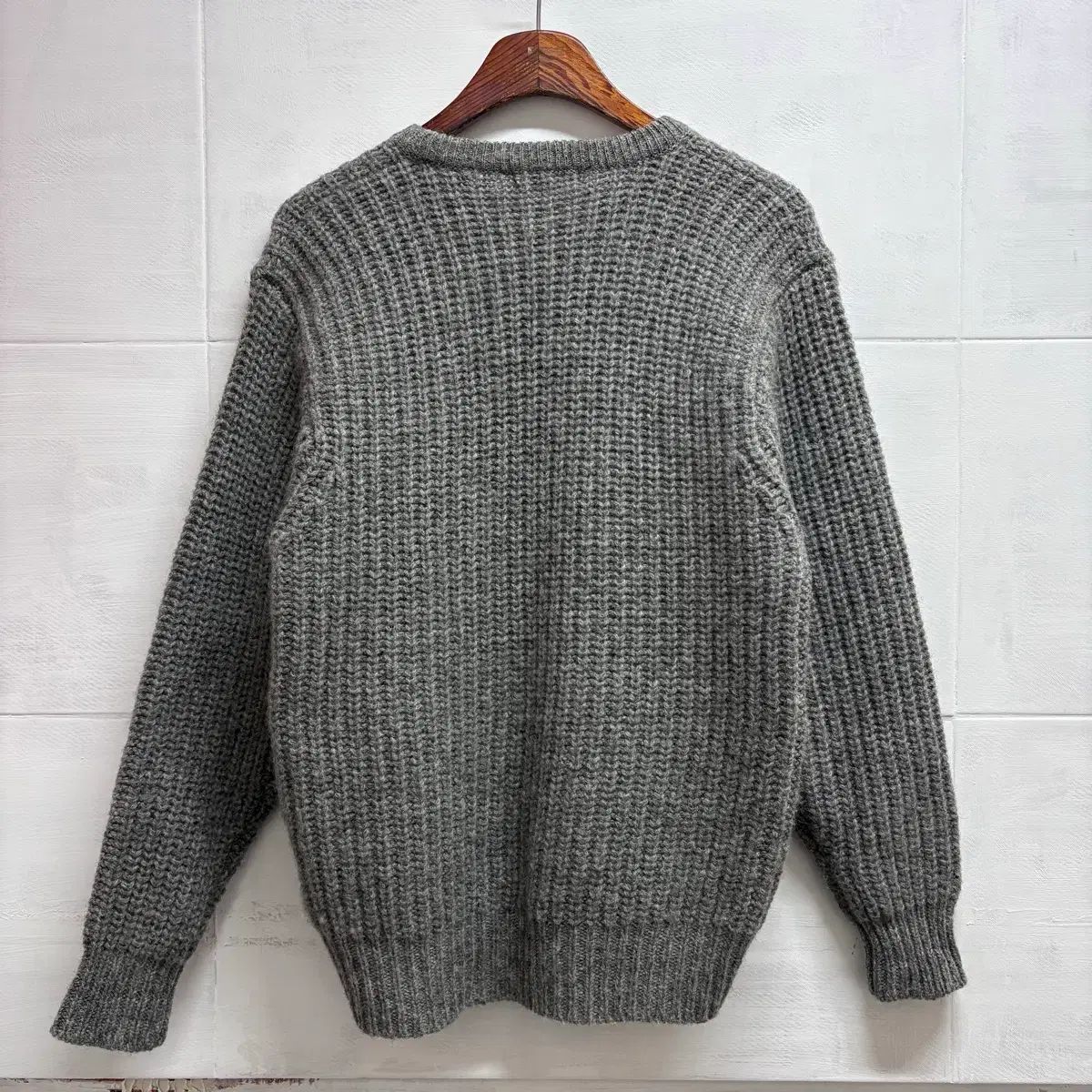 Cecilene wool ワッフル グレー ニット セーター JPN - メルカリ