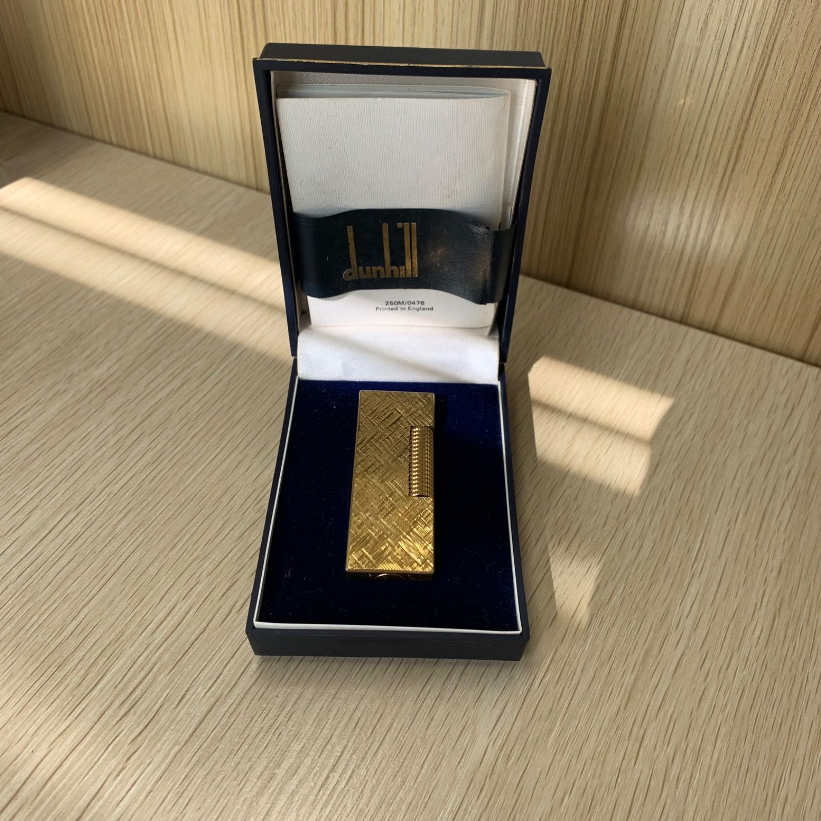 dunhill ゴールドライター 箱付き A386① - メルカリ
