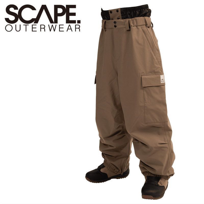 ★ 25-26 SCAPE BAGGY PANT ｶﾗｰ:MOCHA エスケープ スノボウェア メンズ レディース ユニセックス スノーボード パンツ PNT 型落ち 旧モデル 日本正規品 19,493円
